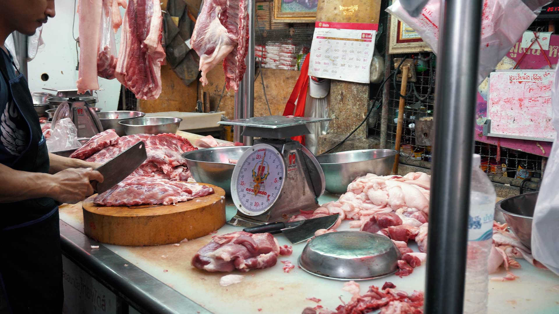 Fleisch am Khlong Toey Market